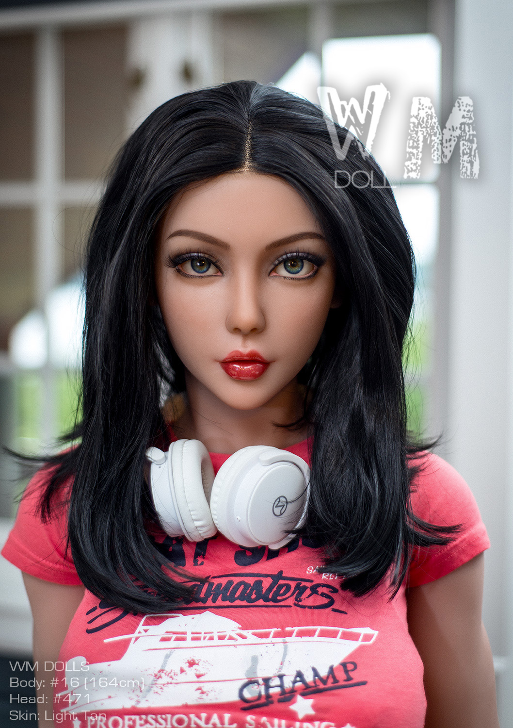 WM DOLLS 164cm TPE Sex Doll - Fiona with Headphones
