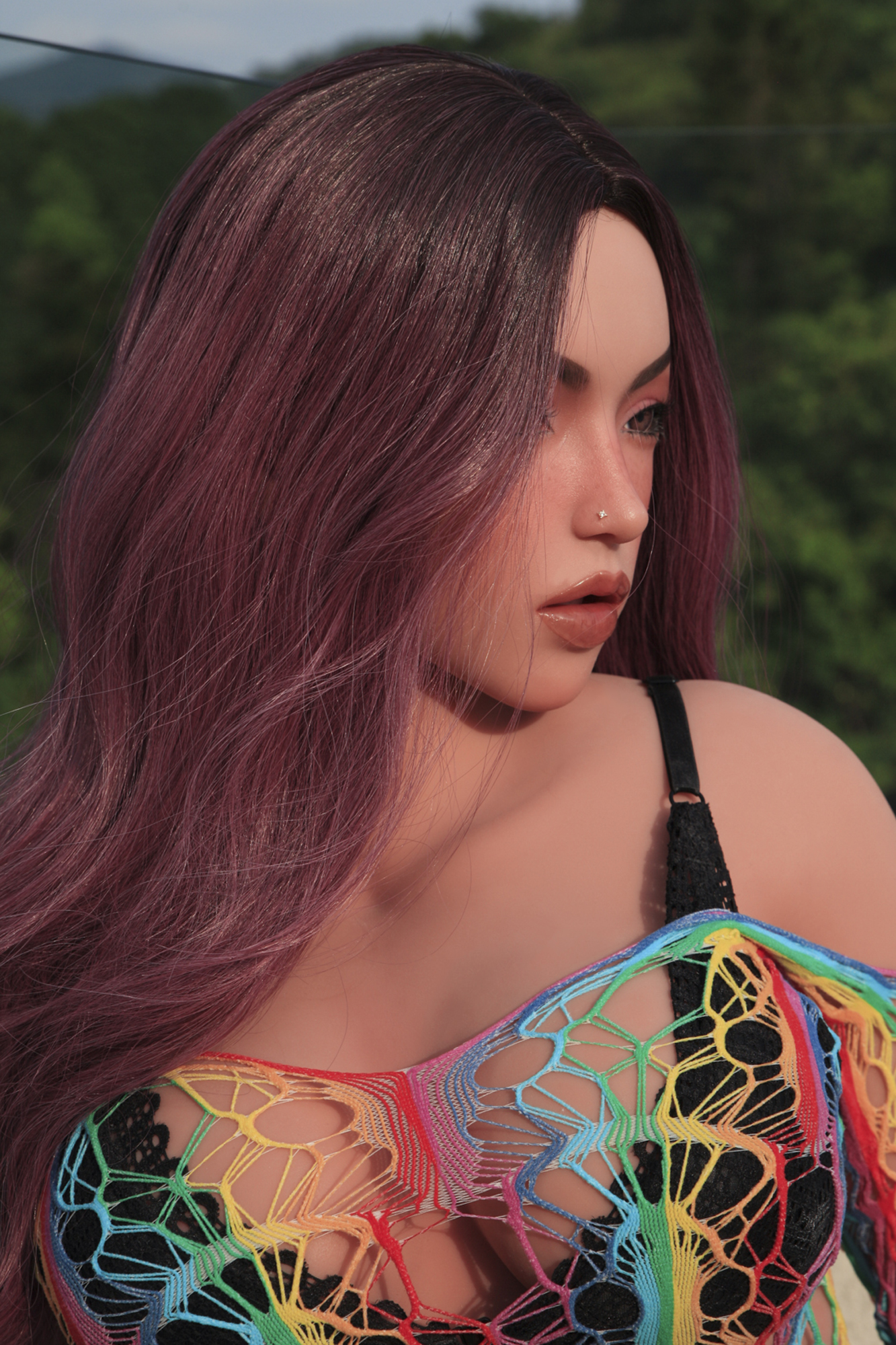 5ft/155cm E Cup Silicone Head&TPE Body Sex Doll - Ginny-Lilysuck