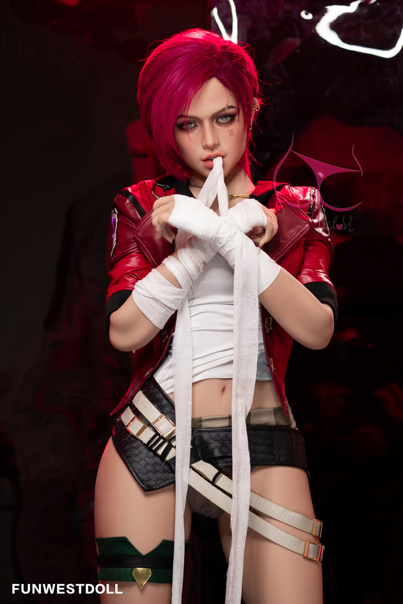 Realistic sex doll in Vi cosplay, FUNWESTDOLL