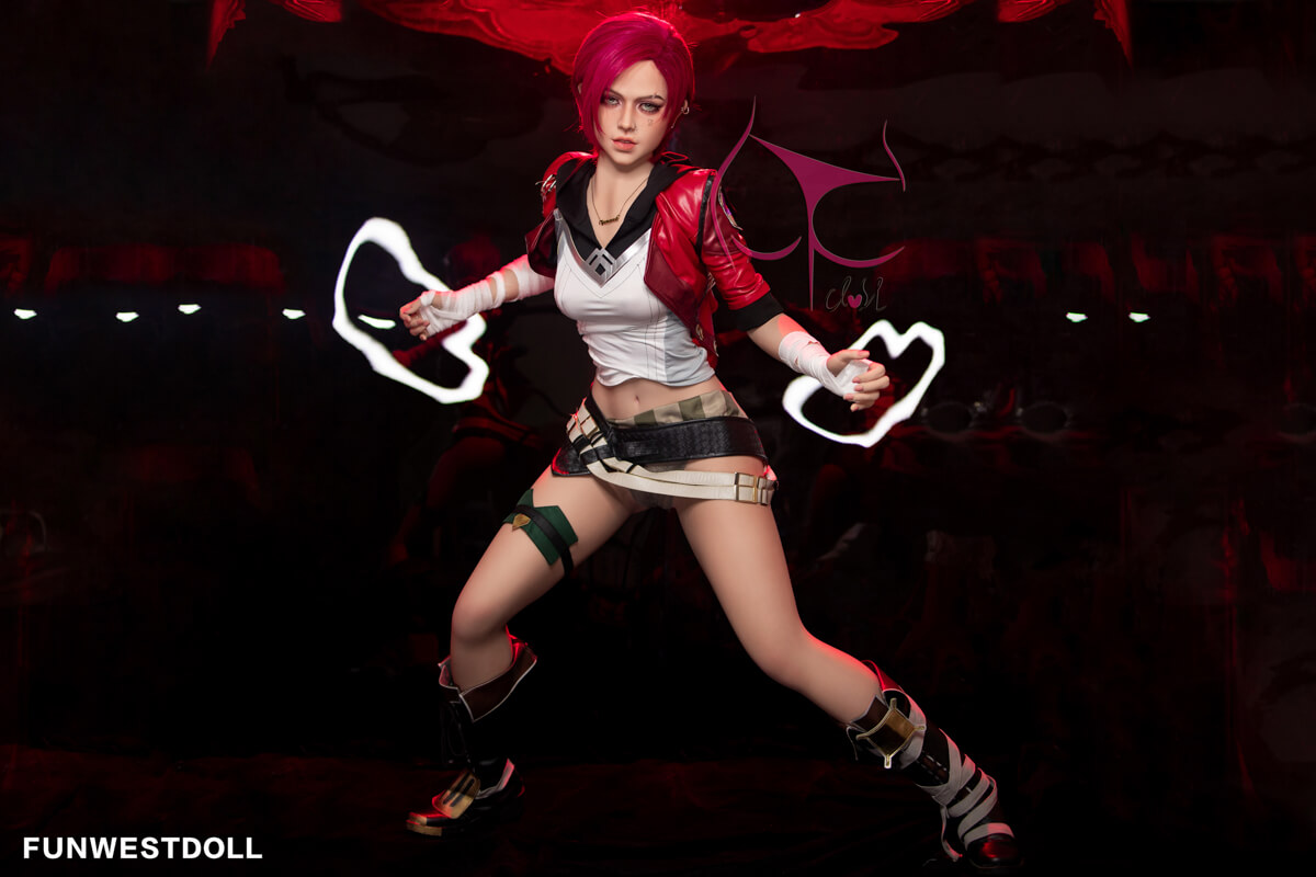 Realistic sex doll in Vi cosplay by FUNWESTDOLL