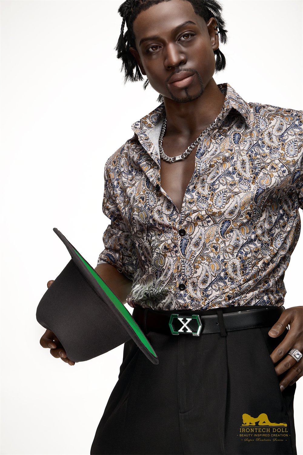 5ft8/176cm Silicone Male Sex Doll - James Black-Lilysuck