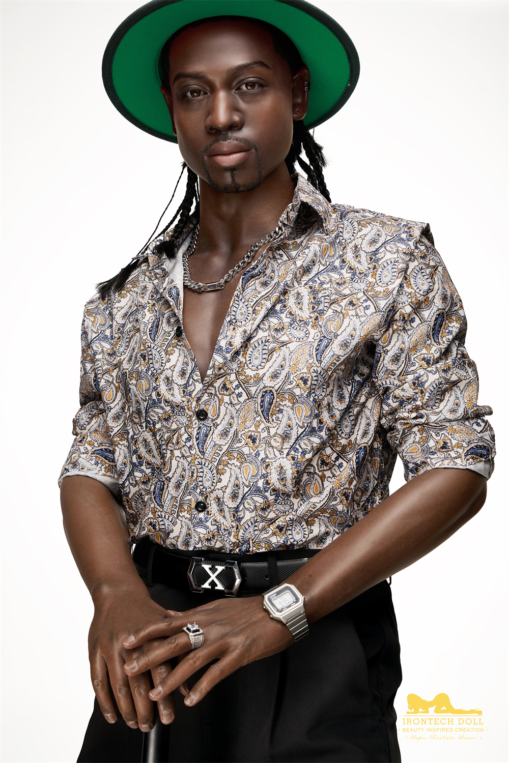 5ft8/176cm Silicone Male Sex Doll - James Black-Lilysuck