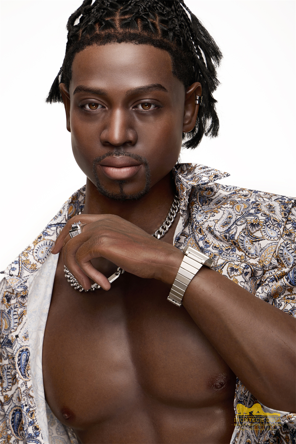 5ft8/176cm Silicone Male Sex Doll - James Black-Lilysuck