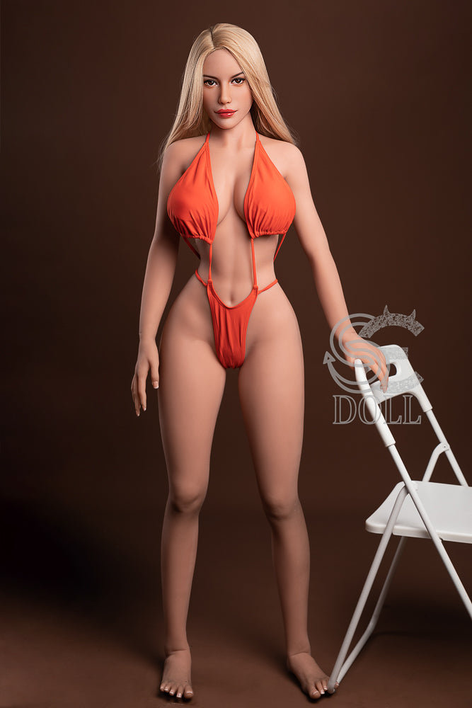 Audrey sex doll in orange swimsuit, S DOLL