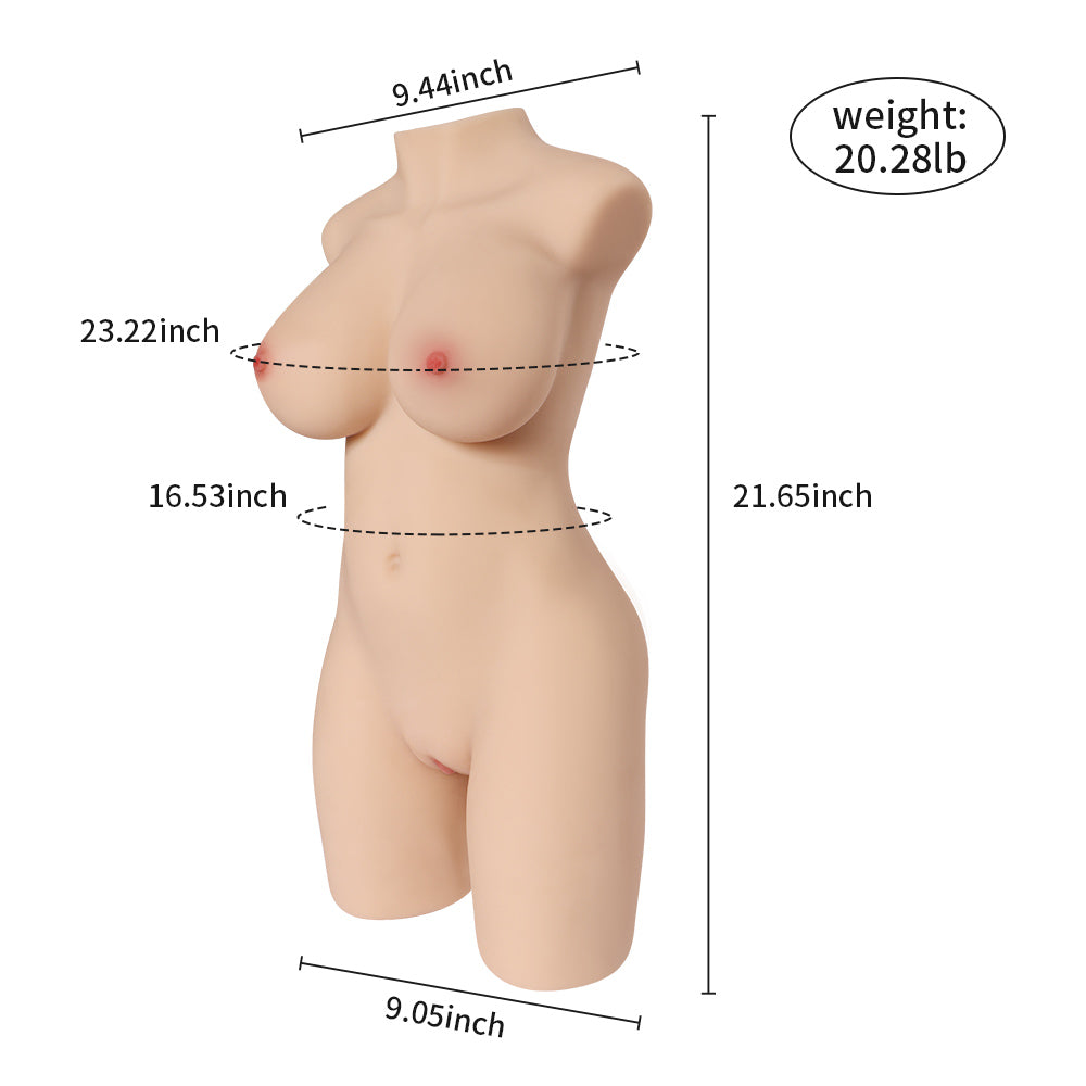 Maia sex doll torso dimensions, 20.28lb weight