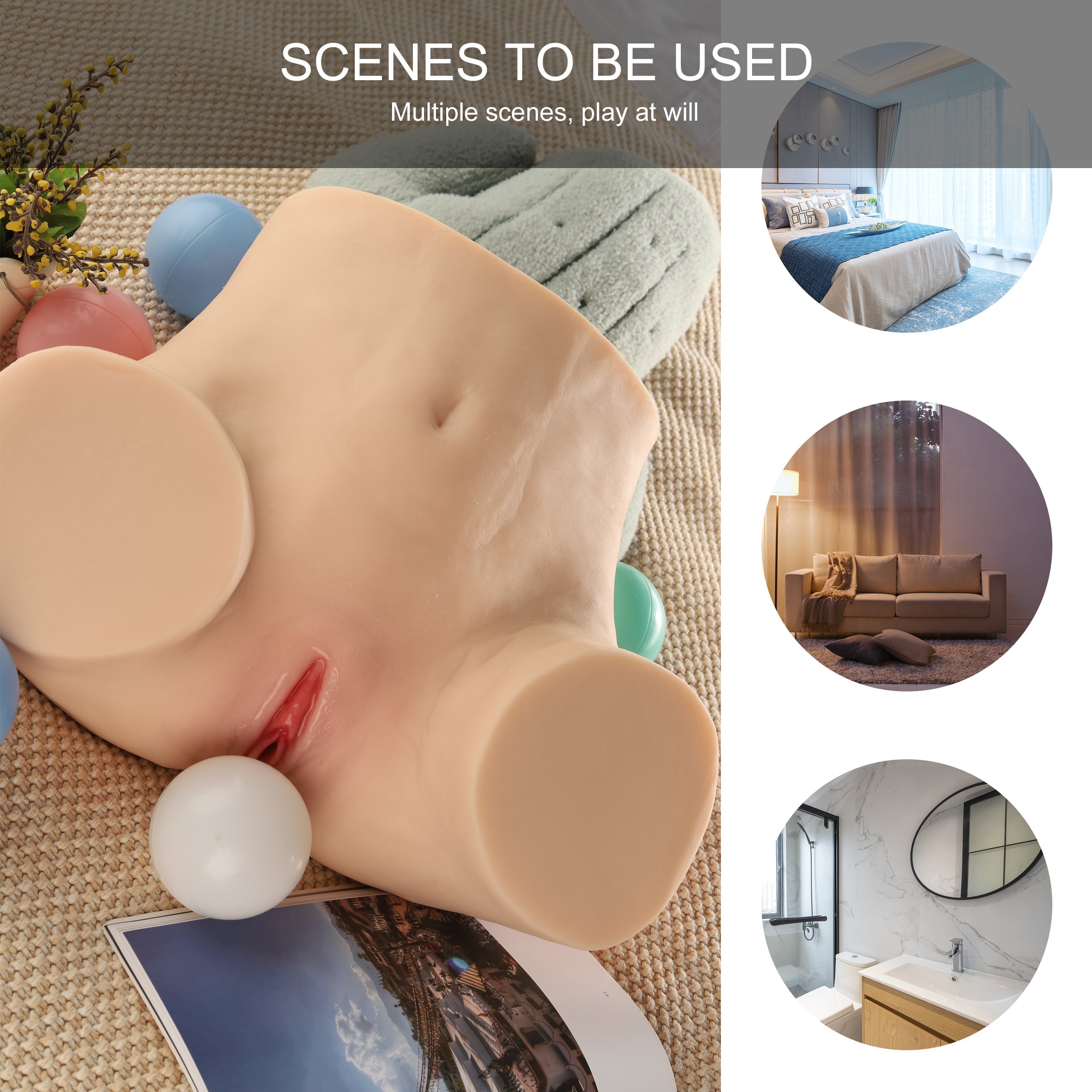 Faye - 17.9LB Male Masturbator Big Ass Torso-Lilysuck