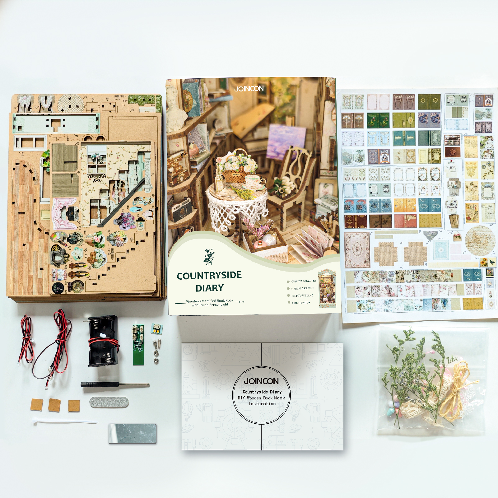 Pastoral Style DIY Book Nook Kit-Book Nook World