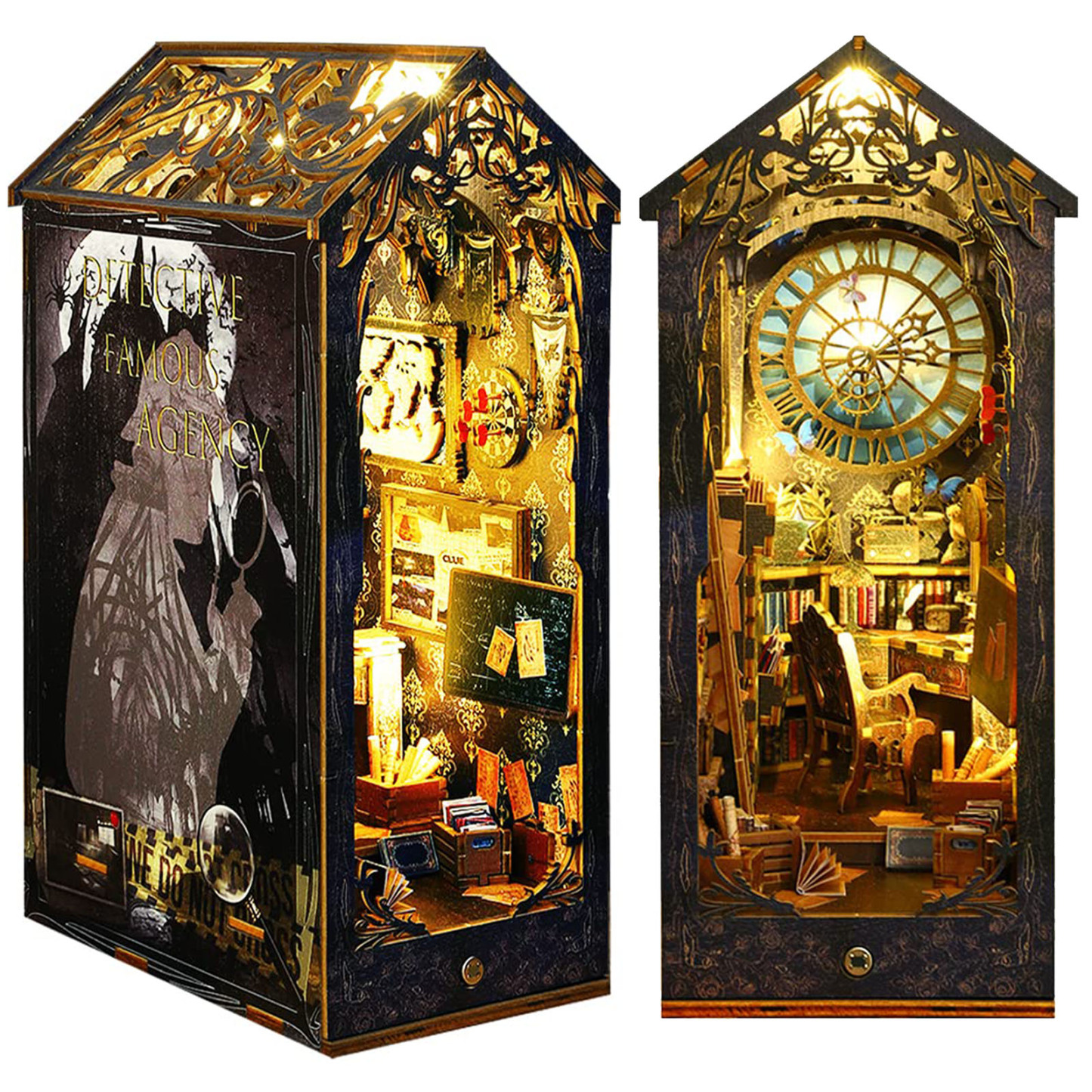 Detective Agency DIY Book Nook Kit-Book Nook World