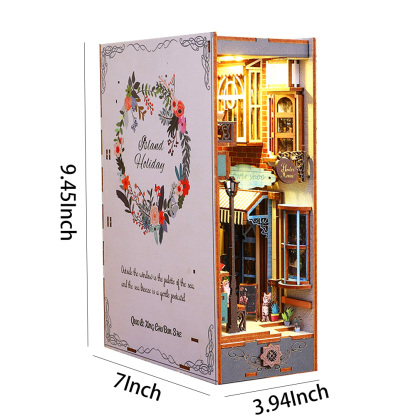 Island Holiday DIY Book Nook Kit (With Music Box)-Book Nook World