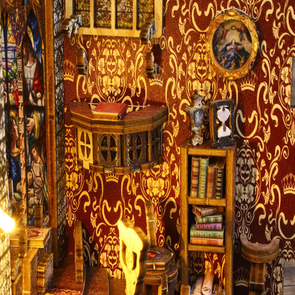 Sacred Serenity DIY Book Nook Kit (with music box)-Book Nook World