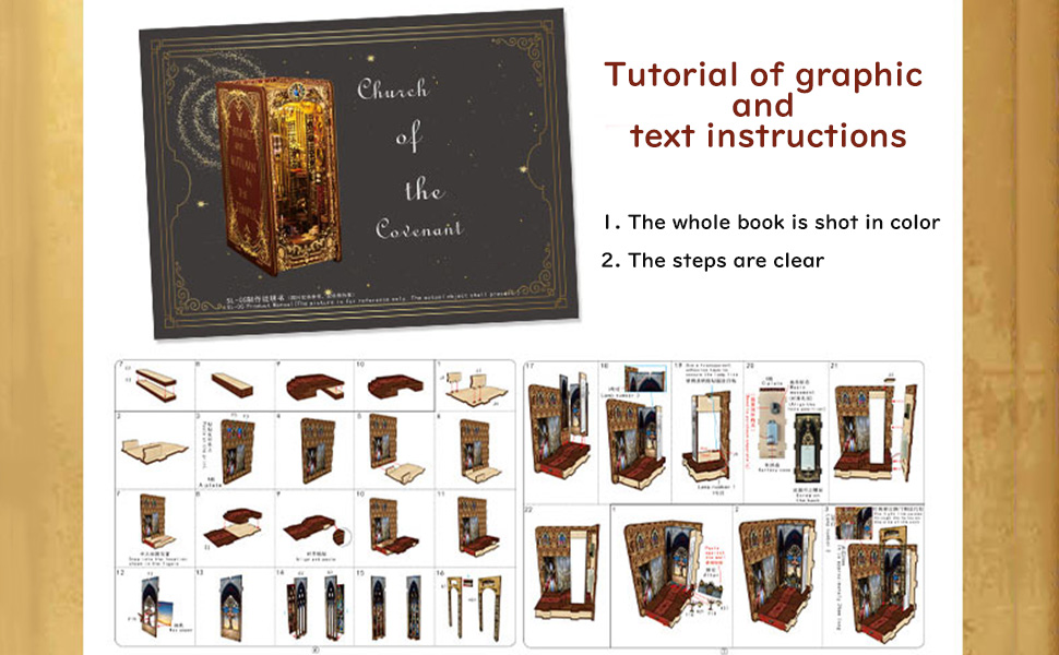 Sacred Serenity DIY Book Nook Kit (with music box)-Book Nook World