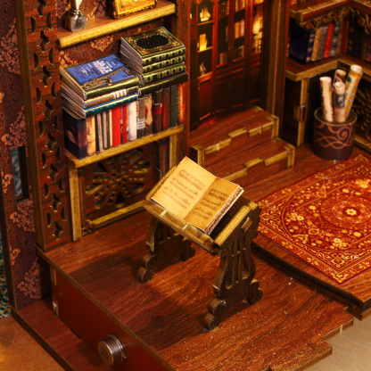 Library of Books DIY Book Nook Kit-Book Nook World
