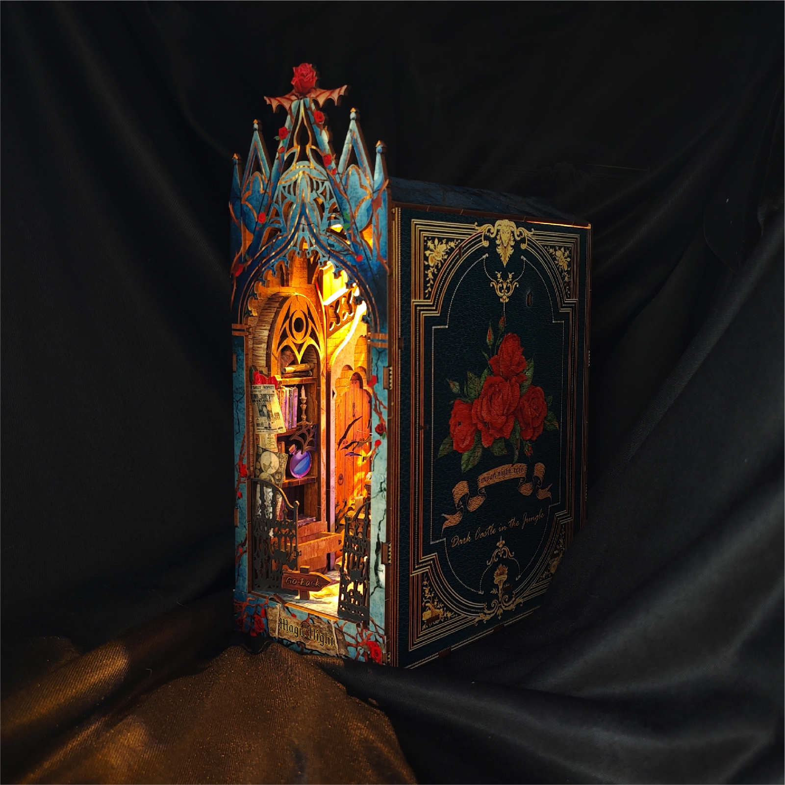 Moonlight Castle DIY Book Nook Kit-Book Nook World