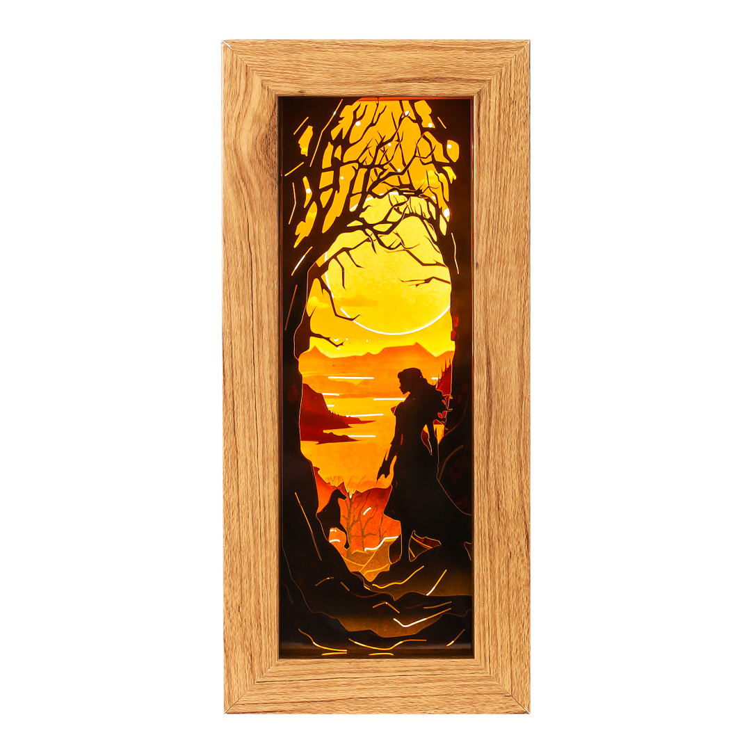 Thorns And Roses Paper Craft Light Box Bookshelf Insert KitBook