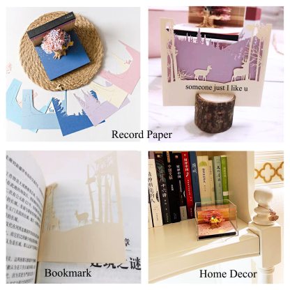 Cherry Blossom Fantasy - 3D Memo Pad with LED Light（Golden Autumn）-Book Nook World
