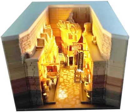3D Diagon Alley Memo Pad  (Led Light Version)-Book Nook World