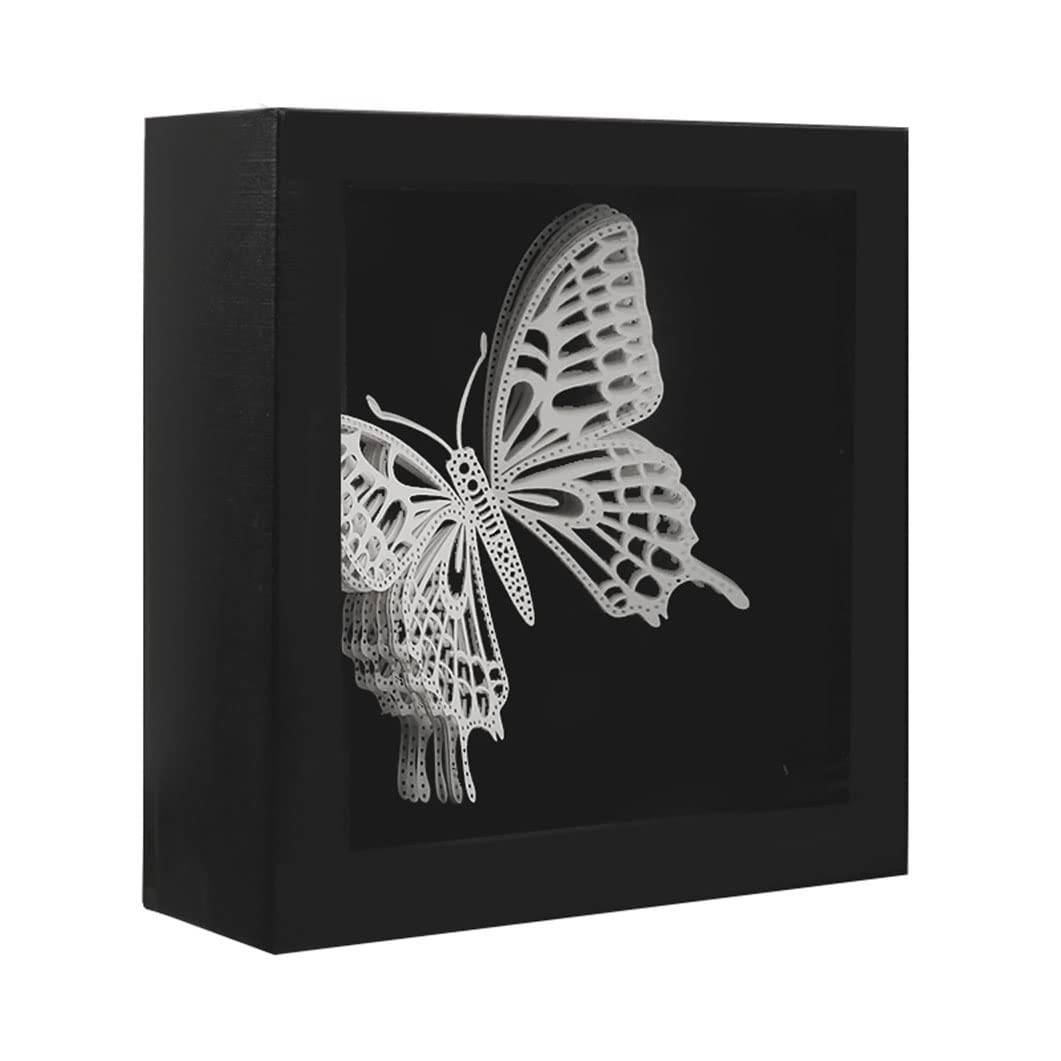 Butterfly - 3D Paper Puzzle，3D Puzzle for Adults&Kids, DIY Animal Paper Craft Kit, Wall Art Decor-BOOK NOOK WORLD