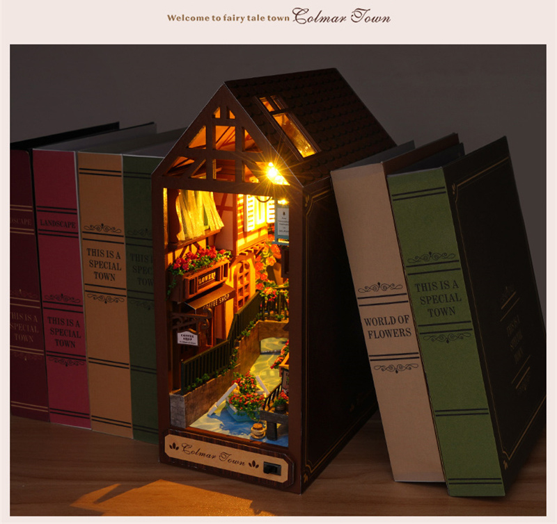 Colmar Town DIY Book Nook Kit-Book Nook World