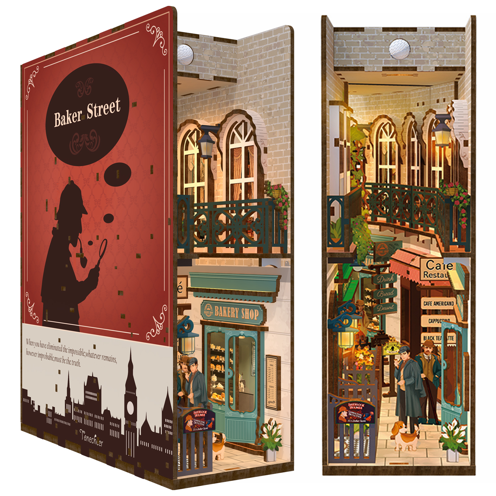Sherlock Holmes | 221B Baker Street DIY Book Nook Kit