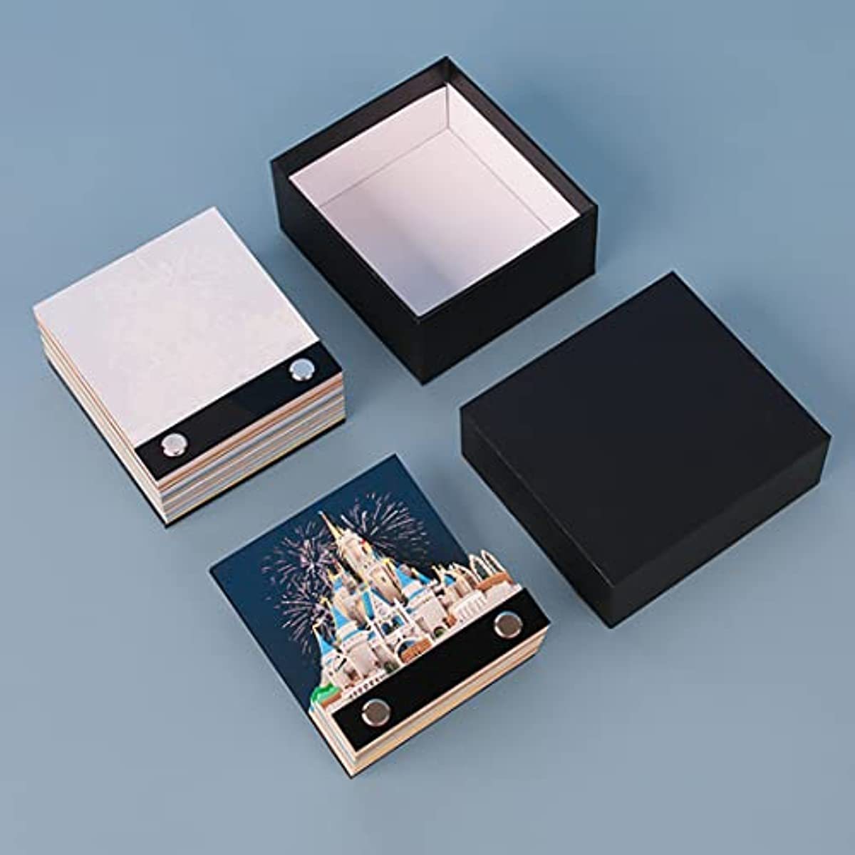 3D Sticky Note Paper Memo Pad,Fantasy Castle Office Notepad Desk Decoration DIY Creative Birthday Gift-Book Nook World