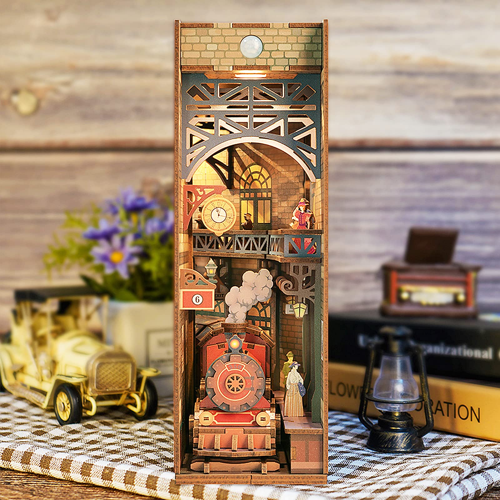 The Steam Age DIY Book Nook Kit-Book Nook World