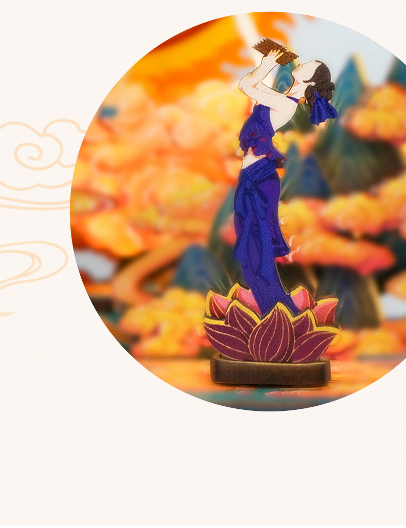 Nine-Colored Deer Fun Light - DIY Wooden Night Light, Fun DIY Projects,Home Decorations, Automatic Gradient Light Controller-Book Nook World