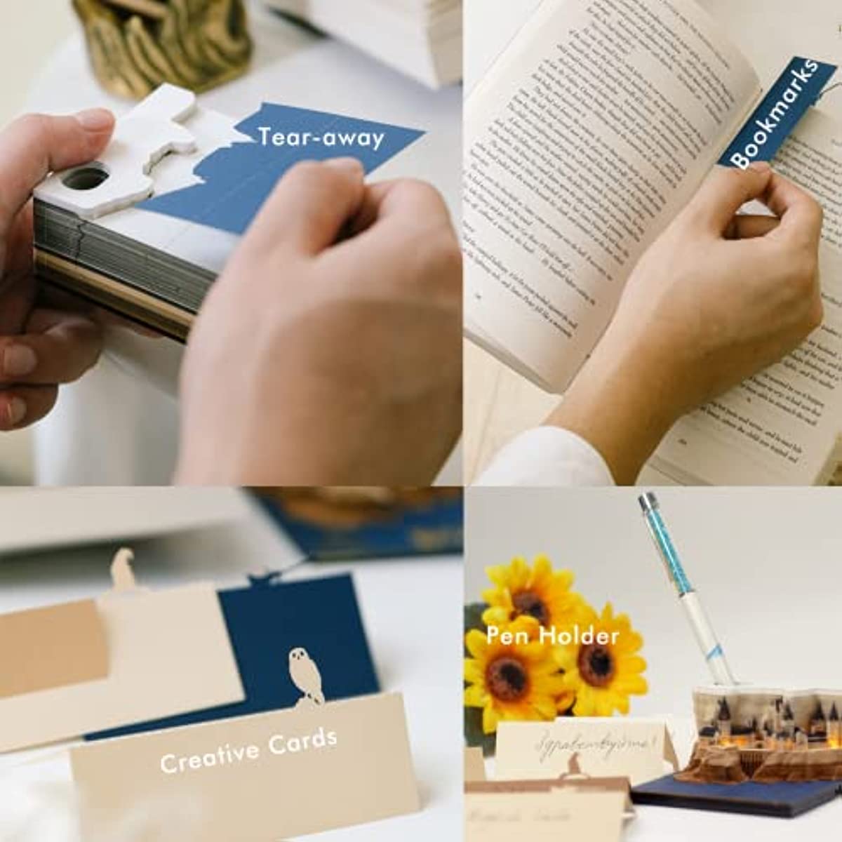 3D Castle Notepad with Light-Book Nook World