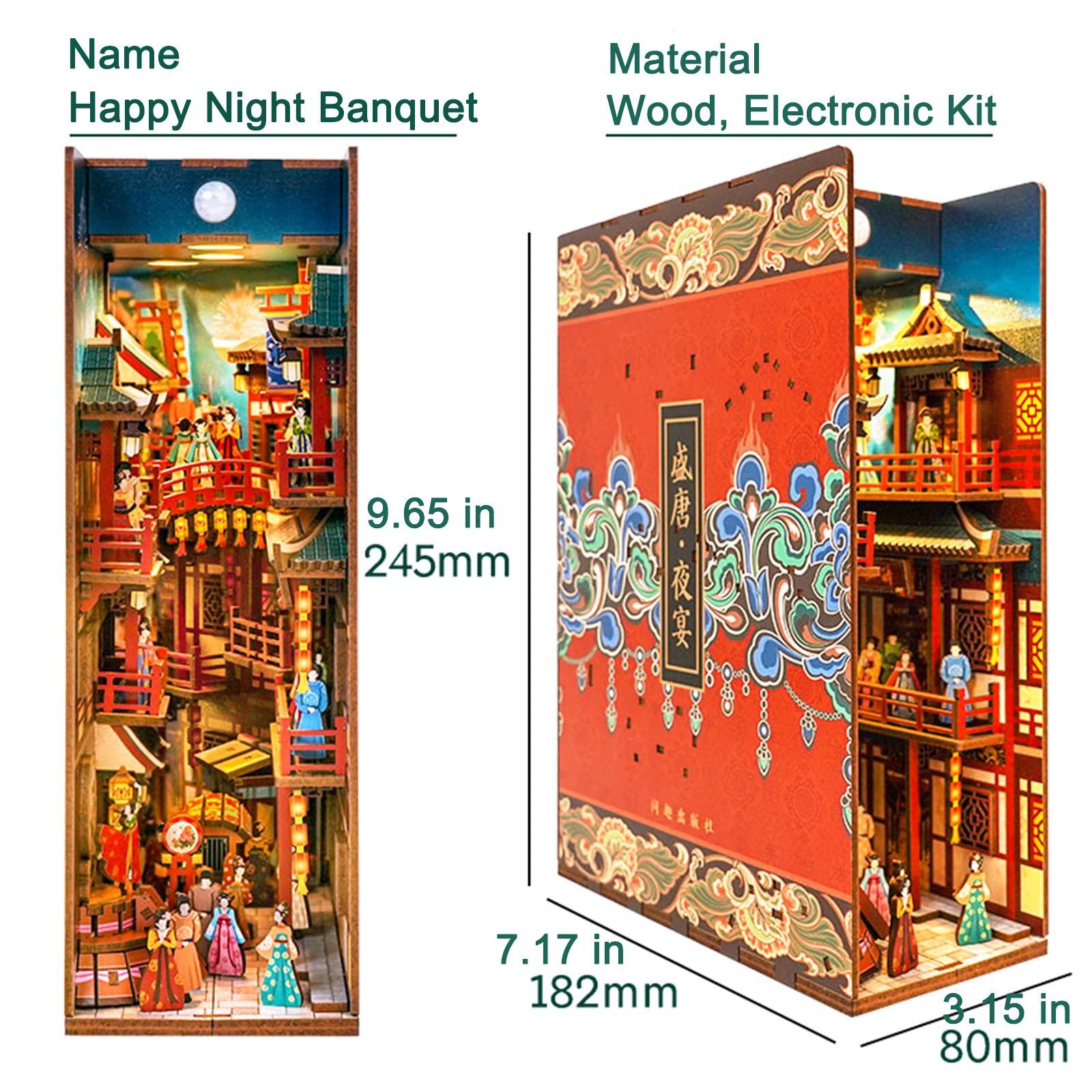 The Banquet of Tang Dynasty DIY Book Nook Kit-Book Nook World