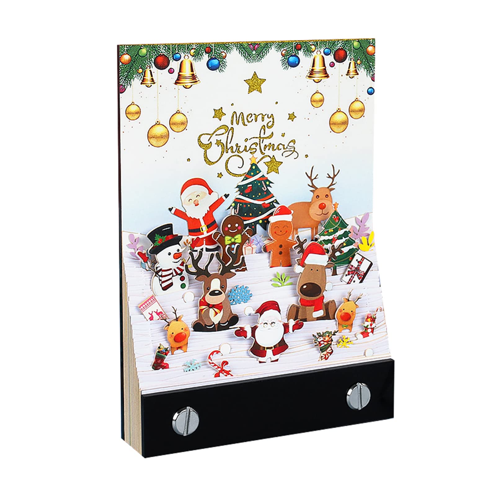 Christmas Party 3D Memo Pad - Cute 3D Paper Carving Art Notepad Creative Post Notes DIY Christmas Gifts-BOOK NOOK WORLD