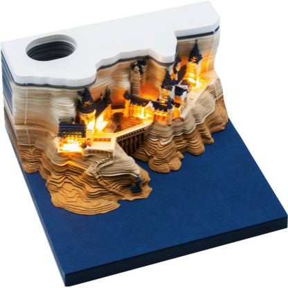 3D Castle Notepad with Light-Book Nook World