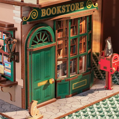  DIY Wooden Storage Box, Automatic Lid Opening Device-Book Nook World