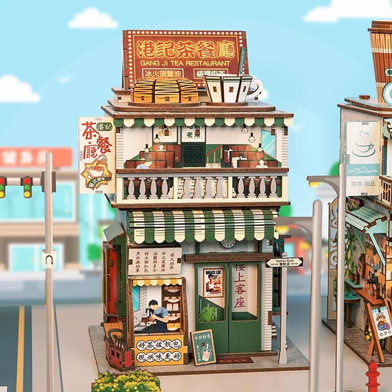 Hong Kong Tea House - DIY Wooden Storage Box-Book Nook World