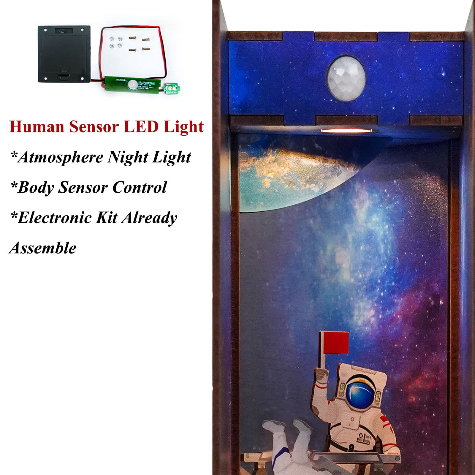 Space Station DIY Book Nook Kit-Book Nook World