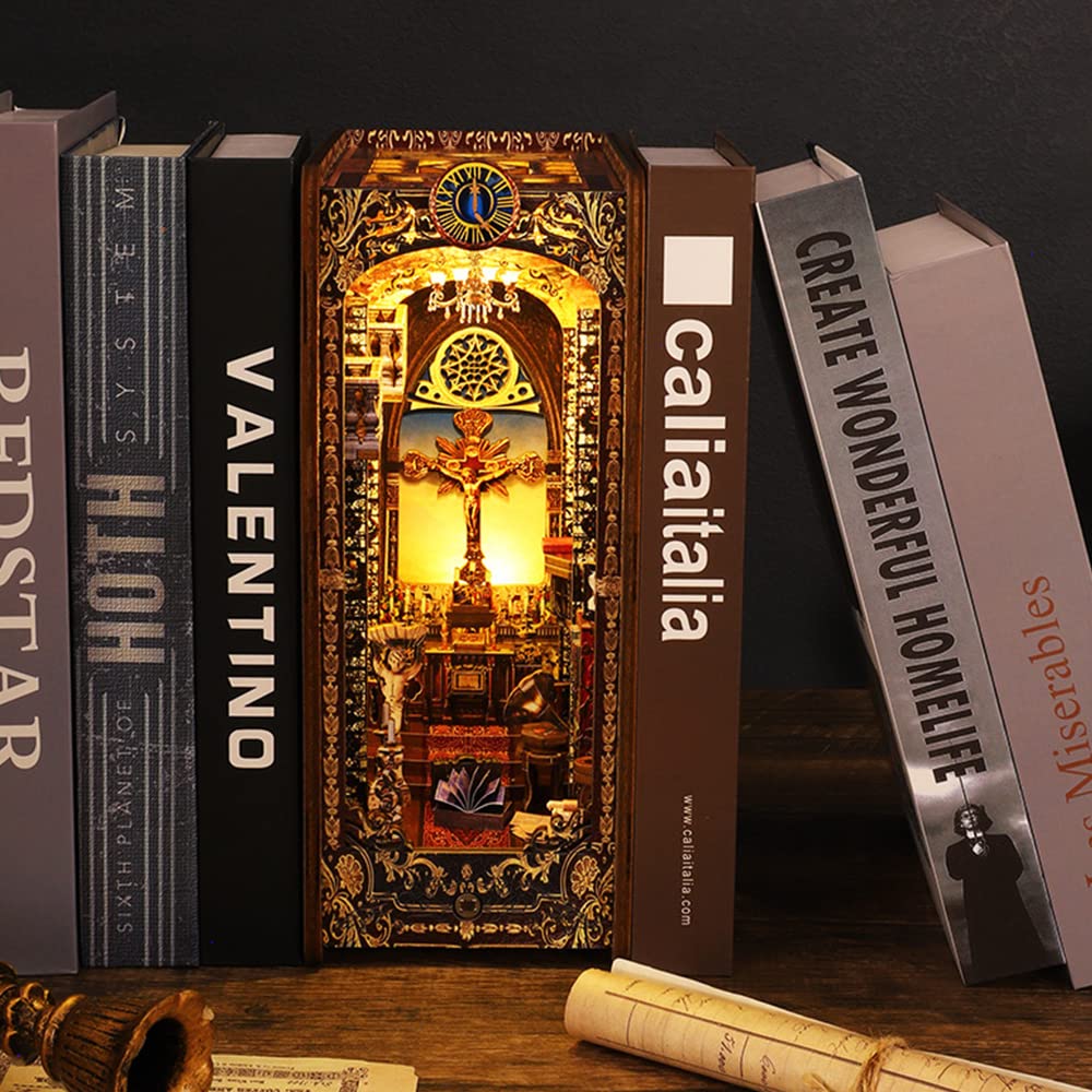 Sacred Serenity DIY Book Nook Kit (with music box)-Book Nook World