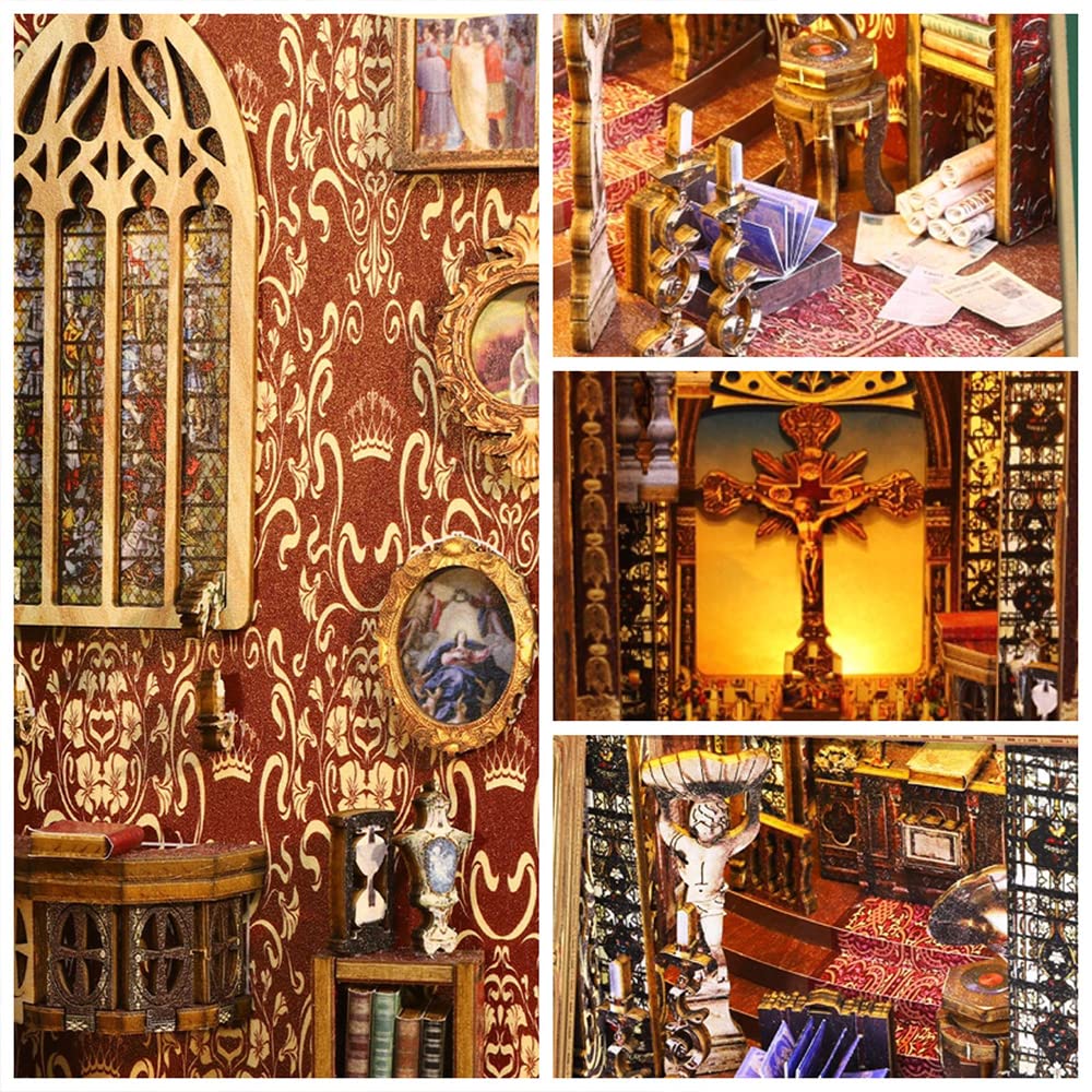 Sacred Serenity DIY Book Nook Kit (with music box)-Book Nook World