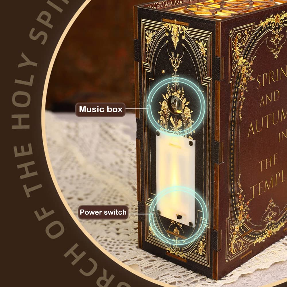 Sacred Serenity DIY Book Nook Kit (with music box)-Book Nook World