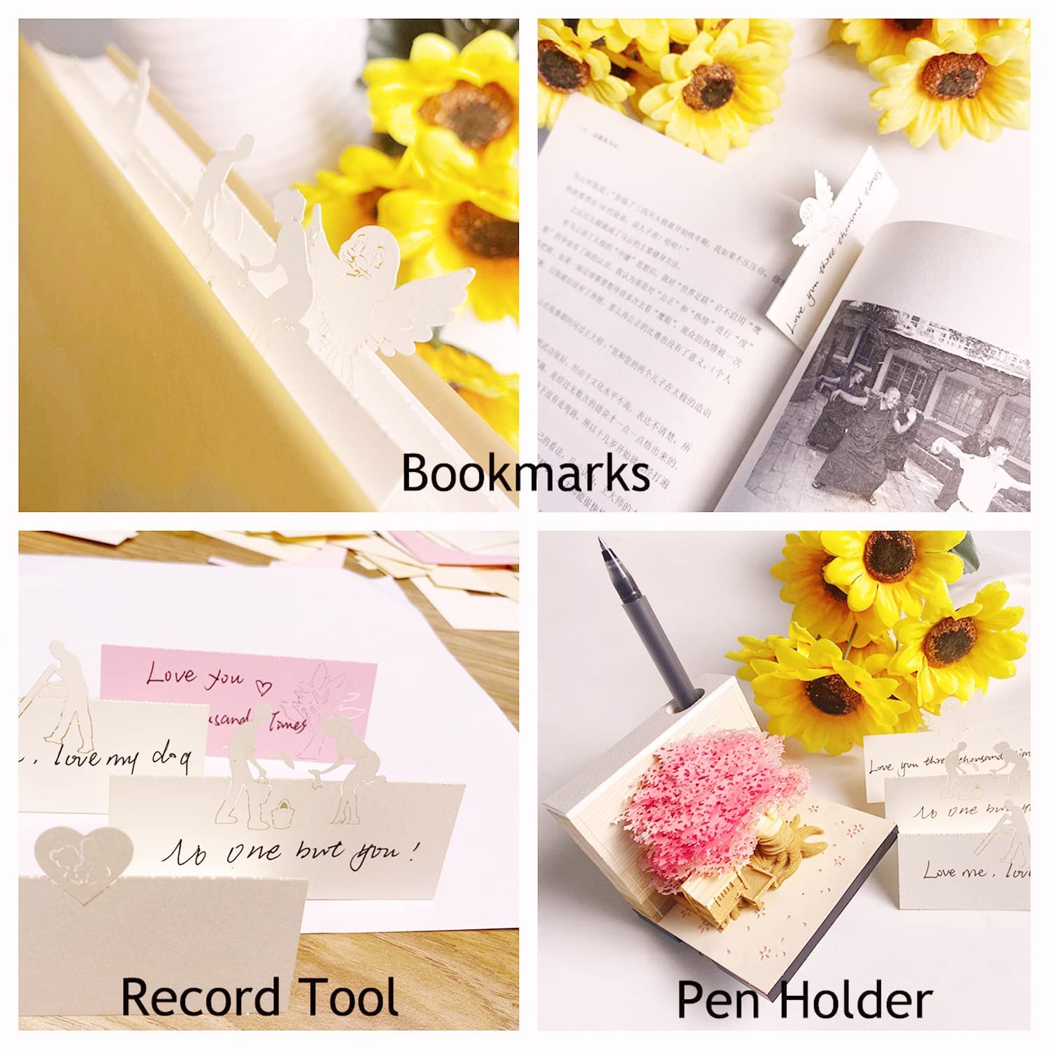  Cherry Blossom Tree House 3D Memo Pad | Desk Decoration -Book Nook World