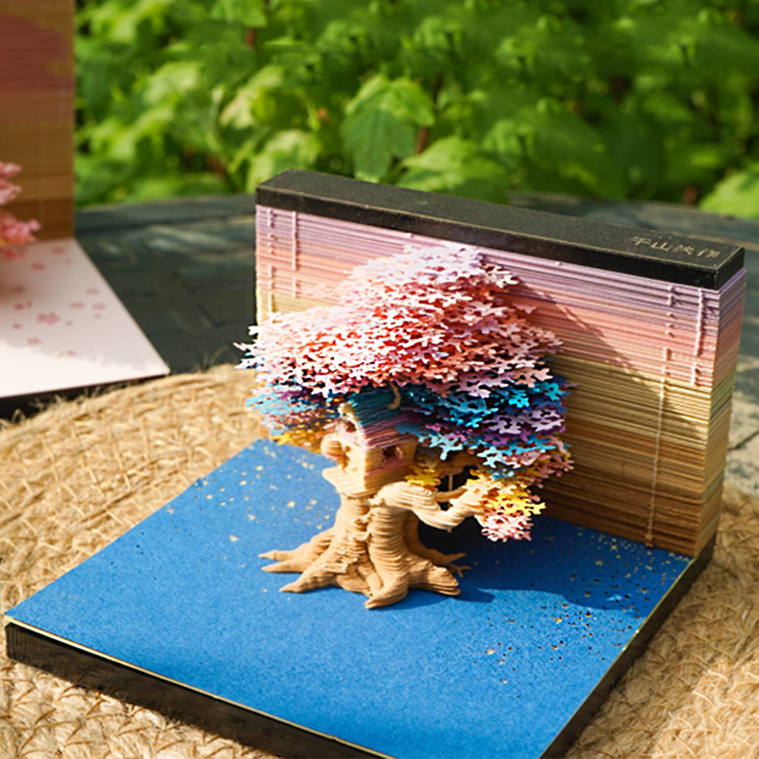 Cherry Blossom Fantasy - 3D Memo Pad with LED Light（Multicolored）-Book Nook World