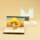 Cherry Blossoms 3D Memo Pad | Desk Decoration | 3D Memo Pad with LED Light（Golden Autumn）-Book Nook World