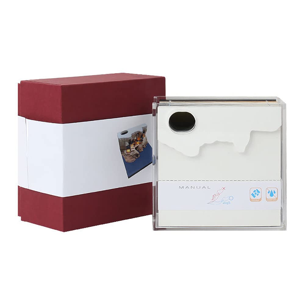 3D Castle Notepad with Light | 3D Memo Pad | Desk Decoration -Book Nook World