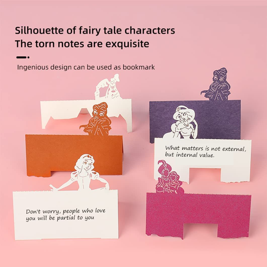 3D Sticky Note Paper Memo Pad,Fantasy Castle Office Notepad Desk Decoration DIY Creative Birthday Gift-Book Nook World