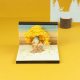 Cherry Blossoms 3D Memo Pad | Desk Decoration | 3D Memo Pad with LED Light（Golden Autumn）-Book Nook World