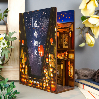 Chengdu Life DIY Book Nook Kit-Book Nook World