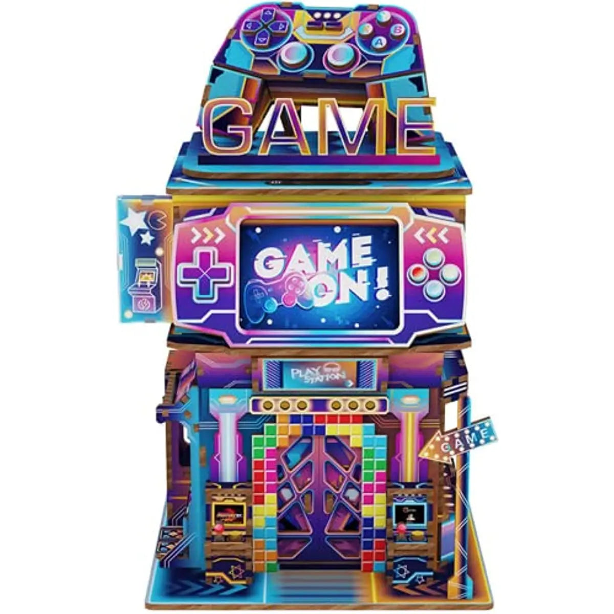  DIY Wooden Storage Box, Automatic Lid Opening Device-Book Nook World