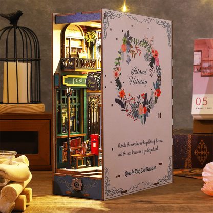 Island Holiday DIY Book Nook Kit (With Music Box)-Book Nook World