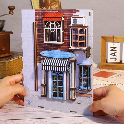Island Holiday DIY Book Nook Kit (With Music Box)-Book Nook World