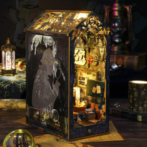 Detective Agency DIY Book Nook Kit (with Music Box)-Book Nook World