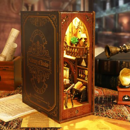Library of Books DIY Book Nook Kit-Book Nook World