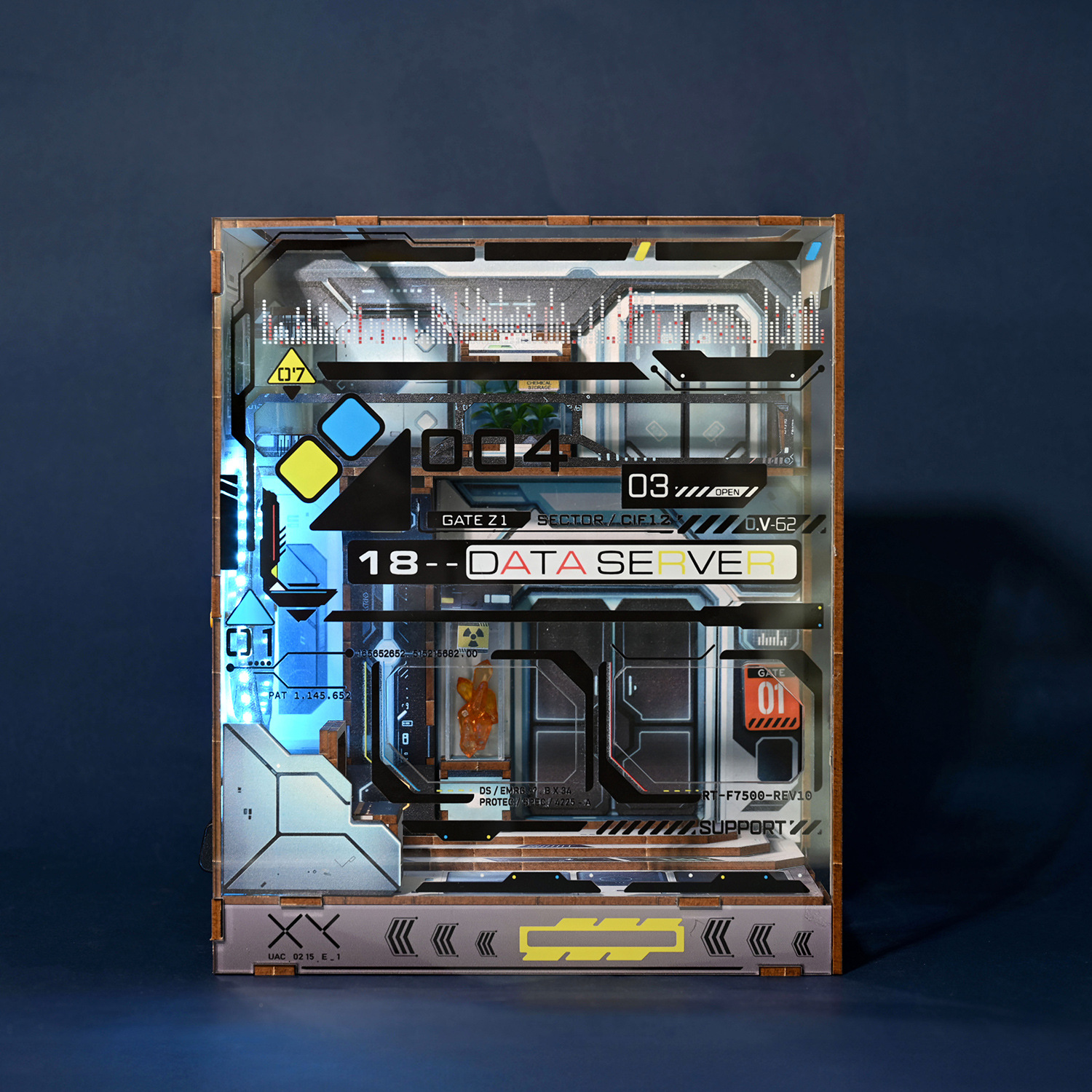 Sci-fi Alien Hub DIY Wooden Book Nook Kit-Book Nook World