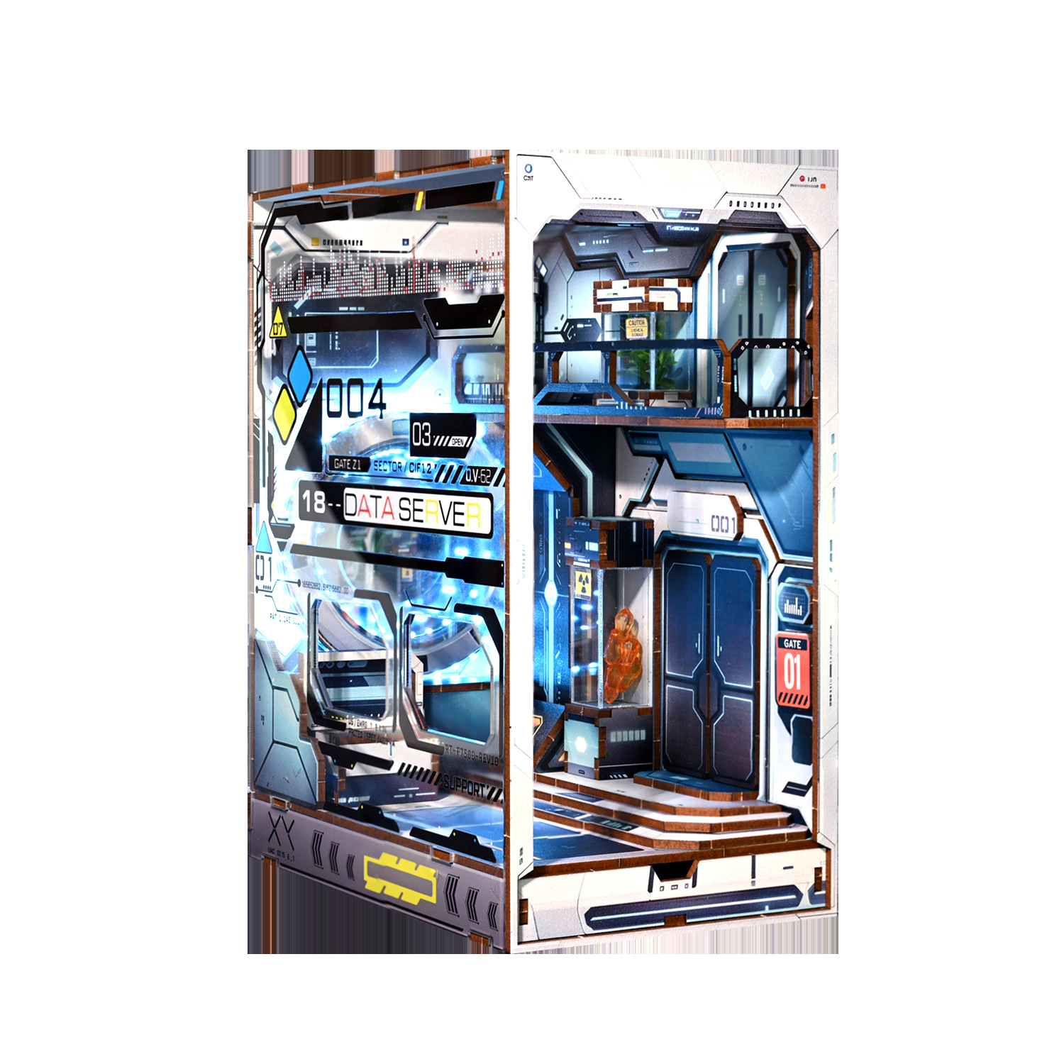 Sci-fi Alien Hub DIY Wooden Book Nook Kit -Book Nook World